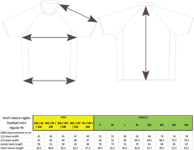 Sizes- Made To Measure